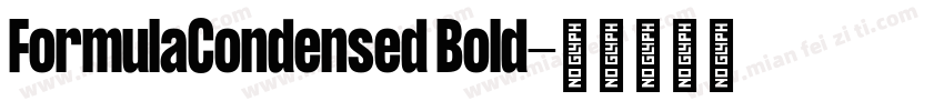 FormulaCondensed Bold字体转换